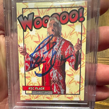 Ric Flair WWE Beckett Authentic Woooo Autographed Card #00018449068 picture