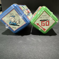 Monopoly Tin Piggy Banks Promotional Board Game Graphics Mr. Monopoly picture