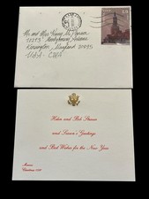Helen And Bob Strauss 1991 Moscow Russian Ambassador Christmas Card To McPherson picture