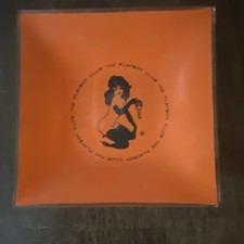 VINTAGE 1960s The Playboy Club Glass Ashtray picture