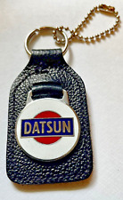 Vintage Datsun 240Z 280Z Keychain Leather Key Fob Made in England picture