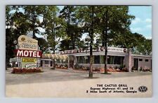 Atlanta GA-Georgia, The Cactus Grill, Advertising, Antique, Vintage Postcard picture