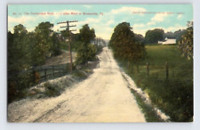 1909. CUMBERLAND ROAD. NEAR BROWNSVILLE, PA. POSTCARD L29 picture