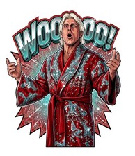 WWE Ric Flair Wrestling Water Resistant Sticker WWF WCW AEW NXT picture