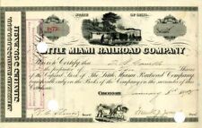 Little Miami Railroad Co. issued to D.B. Gamble - Stock Certificate - Autographe picture