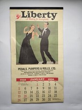 Liberty Calendar Reproduction 1936 Advertising picture
