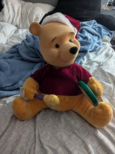 Vintage 1996 Telco Motionette Animated Christmas Winnie the Pooh Honey Pot Works picture