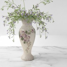 Fenton Martha’s Rose Hand-painted Spiral Optic Vase Large  Excellent Condition picture