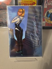 Spider Gwen The Ghost Spider #5 Virgin Foil Edition J Scott Campbell Signed picture