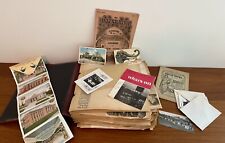 Vintage Scrapbook Early 1900’s - 1950’s Europe Post Cards Photographs & More picture