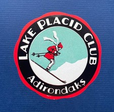 Lake Placid Club Adirondaks Luggage Label | Great Label | VERY FINE picture