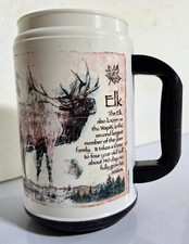 VTG Whirley Mug American Expedition Elk Thermal Travel NO Lid Wildlife USA picture