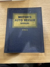 Motor's Auto Repair Manual 1965 28th Edition Vintage Hardcover Book 1958-1965 picture