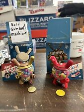 Kidrobot Dunny Bubble Gum Machine Mystery Mini Gold And Regular  picture
