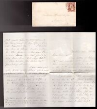 1868 Meadville PA.  Handwritten Letter to Rev F Huidekoper.  (VERY COOL) picture