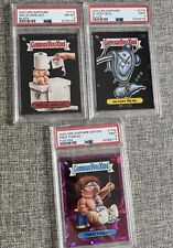 2022 GARBAGE PAIL KIDS SAPPHIRE 3 PSA Lot: Willie,Neal,Fred:  Black/fuschia picture
