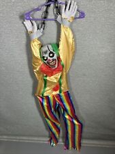 Animated Hanging Creepy Clown Halloween Prop Talking Kicking Light Up 5 Ft picture
