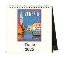 Cavallini & Co. Italia 2025 Easel Desk Calendar, 6.5