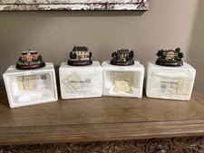 GONE WITH THE WIND HAWTHORN HOUSES - ILLUMINATED  LOT of 4 picture