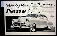 1943 Pontiac Dealer Car Silver Streak Styling Six Eight Vintage Print Ad 37819 picture