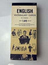Vintage 1950s Vis-Ed English Vocabulary Flash Cards 1000 Words  picture