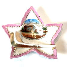 SEDALIA MO State Fair MISSOURI ANTIQUE Souvenir CHINA TRINKET DISH picture