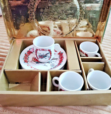 Kibris vintage style cup and saucer set of 4 picture