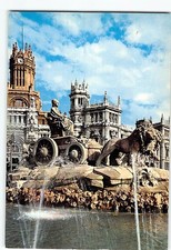 Postcard Cibeles and Communication Palace Madrid Spain picture