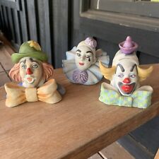 Set Of 3 Reco Clown Collection Arabesque Bow Jangles Whoopie 1984 Vintage picture