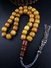 Rare German Antique Bakelite Islamic Tesbih Prayer Beadsسبحة بكلايت الماني انتيك picture