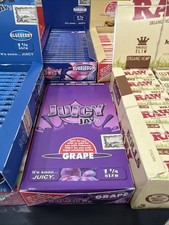 Juicy Jay's Grape Flavored Rolling Papers 1 1/4 Box of 24 New Sealed picture