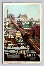 Cincinnati OH-Ohio, Aerial Mount Adams Incline, Antique, Vintage Postcard picture