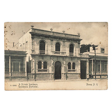 Ponce Puerto Rico Home Postcard c1910 Private Residence Rotograph & Street A4464 picture