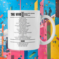 The Who Poole March 16, 1981 Replica Setlist Mug picture
