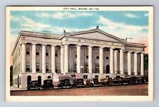 Macon GA-Georgia, City Hall, Antique, Vintage c1937 Postcard picture