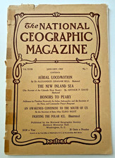January 1907 National Geographic Magazine WRIGHT BROS Early Aviation Plane Photo picture