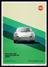 1973 PORSCHE 911 Carrera RS 2.7 White 50th Anniversary Ltd Ed 200 Poster picture