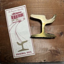 VTG Authentic Piece Original Rail From A San Francisco Cable Car Brass Plated picture