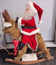 Vintage 1996 Santa's Best Animated Rocking Reindeer Large 29
