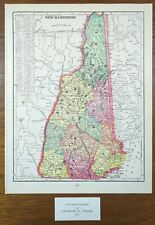 Vintage 1903 NEW HAMPSHIRE Map 11