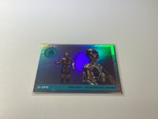 C-3PO T55-13 Topps Disneyland 70th Star Tours Star Wars Rainbow Foil Holo picture
