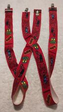 Vintage King Features Syndicate POPEYE Red Suspenders w/Metal Buckles ~ Pre-Own picture