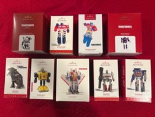 Hallmark Ornament G1 Transformers Lot - Grimlock Soundwave Optimus Prime +more picture