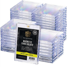 25ct Max Pro UV Ultra Clear Magnetic Card Holder 100pt for Sleeved Cards picture