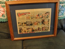 Superman the Sunday Classics newspaper comic strip + 6 more on 1 page picture