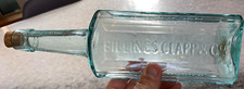 RARE 1870s Billings Clapp & Co [J. R. Nichols] Chemist Bottle Applied Top BOSTON picture