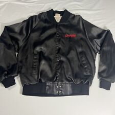 Vintage 80’s Cheerwine Soft drink Bomber Satin Jacket Soda Made In The USA L picture