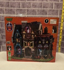 Spooky Town Madness Manor LEMAX Light Up Haunted House RARE *Brand New* picture