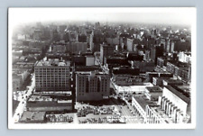 RPPC 1940'S. BIRDS EYE VIEW OF LOS ANGELES, CA. POSTCARD. SM20 picture