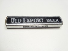 Circa 1940s Old Export Beer Pocket Slide Opener, Black & Silver, Cumberland, MD picture